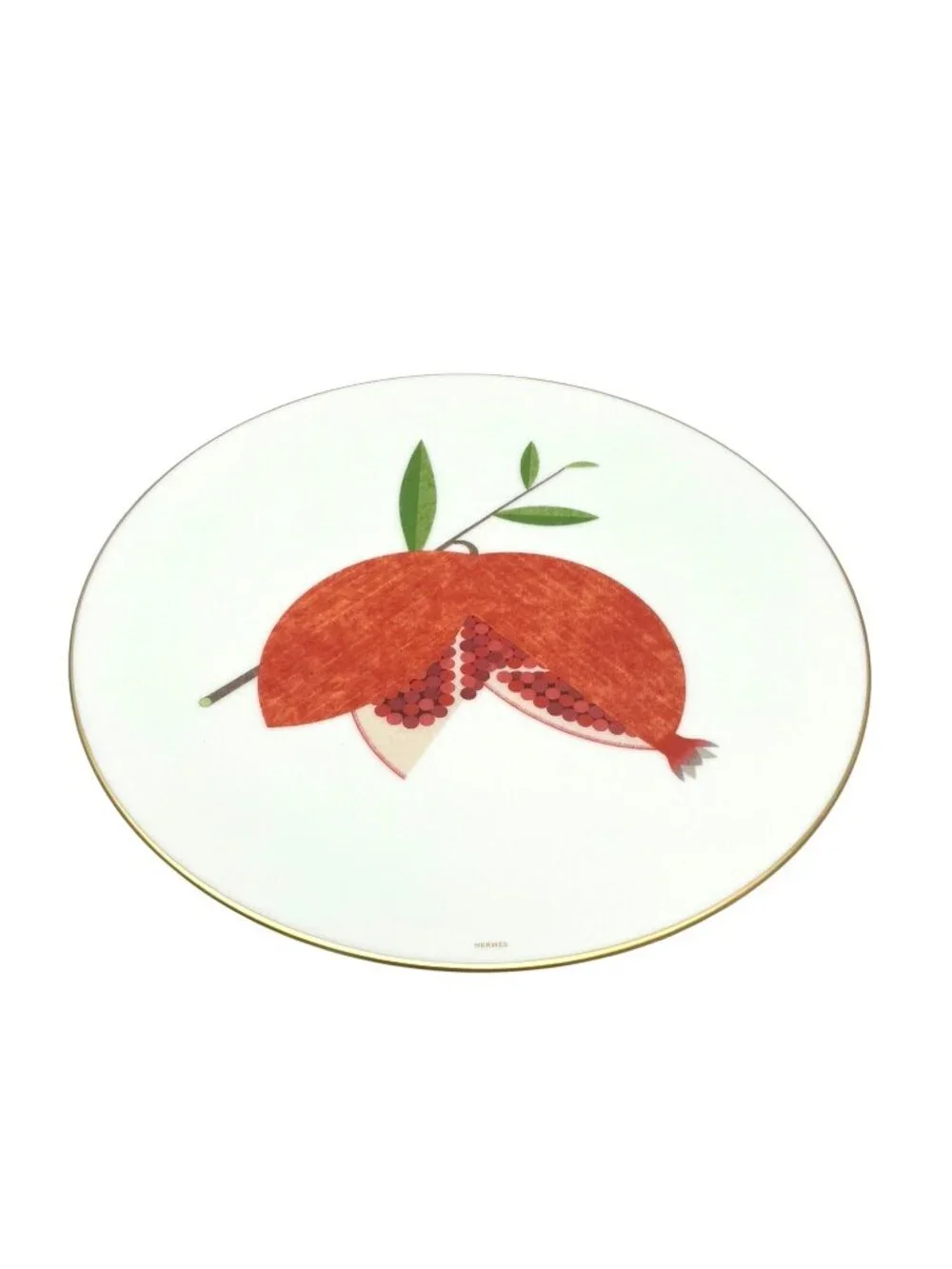 HERMES KAORUMI PORCELAIN FRUIT PLATES SET OF 6 BNIB